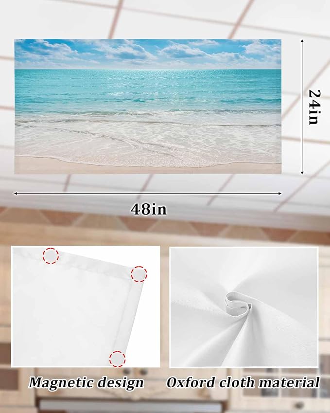 Ocean 2 Pcs Fluorescent Light Covers, 4 x 2 Ft - Image 7