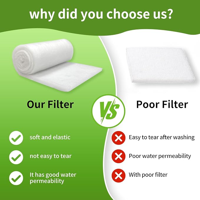 Aquarium Filter Floss 12"x72"x0.5" Filter Floss - Image 8