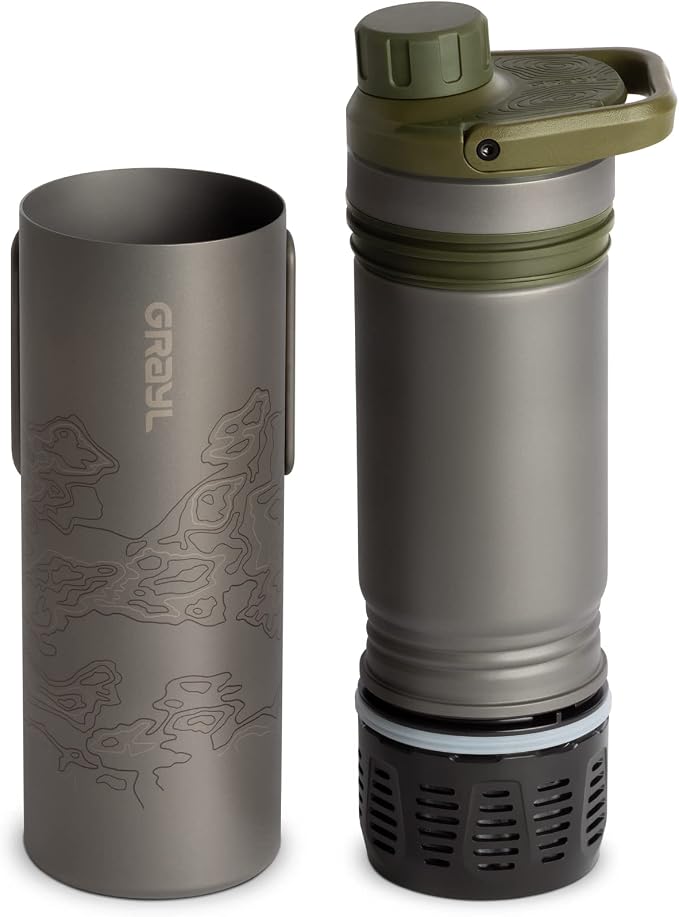 GRAYL UltraPress Titanium 16.9 oz Water Purifier & Filter Bottle - Image 2