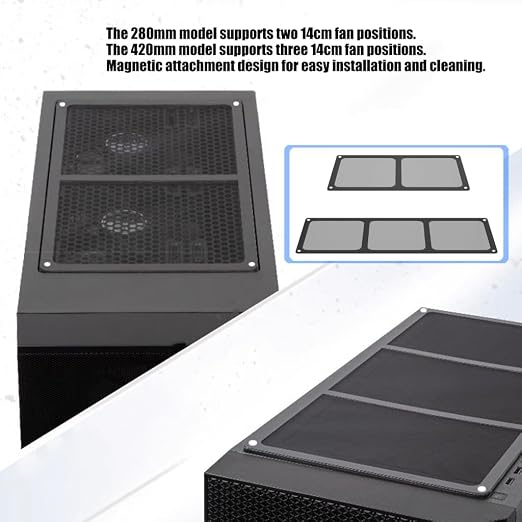 140mm Computer Case Fan Dust Filter PC Mesh Screen Filter Cover Grills - Image 8