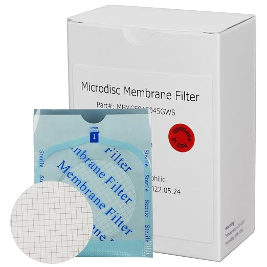 SimPure MCE Gridded Membrane Filter Sterile, 47mm Diameter and 0.45um Pore Size by SimPure_Water