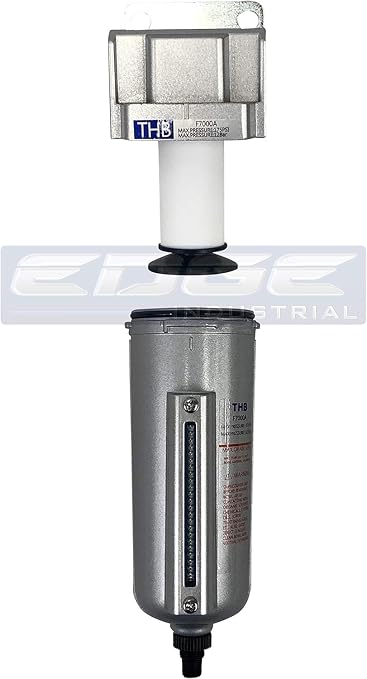 3/4" NPT Industrial Particulate Filter, Removes Water, Debris from Compressed - Image 3