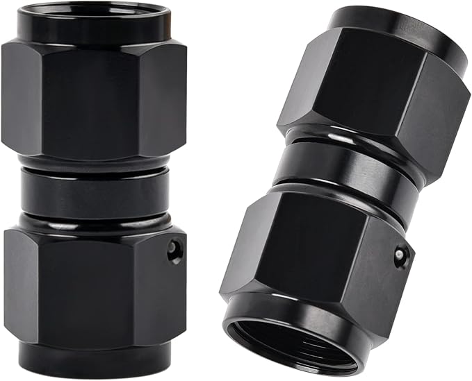 EVIL ENERGY 6AN Female to 6AN Female Straight Swivel Coupler Union Fitting by EVILENERGY