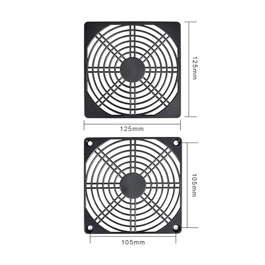 ELUTENG 120mm Fan Filter 2 Pack IP40 Dustproof Blower Guard ABS Computer - Image 7