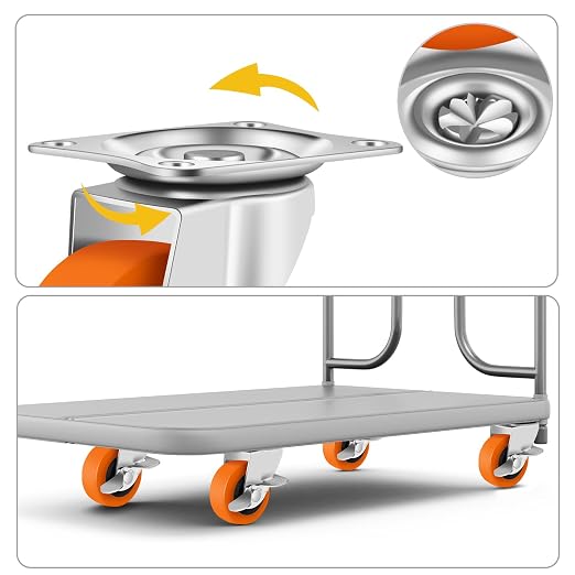 Caster Wheels, 3 Inch Casters Set of 16, Heavy Duty Casters - Image 4