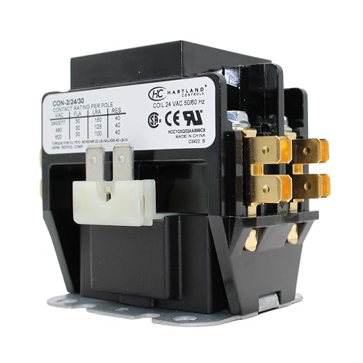 HVAC Genius HVAC Contactor, 30 Amp Double Pole / 2 Pole Contactor 120V Coil - Image 2