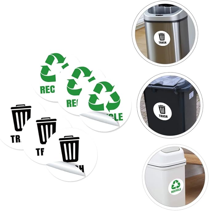 Bin Labels of Garbage Can Decals Material Reminding Stickers - Image 3