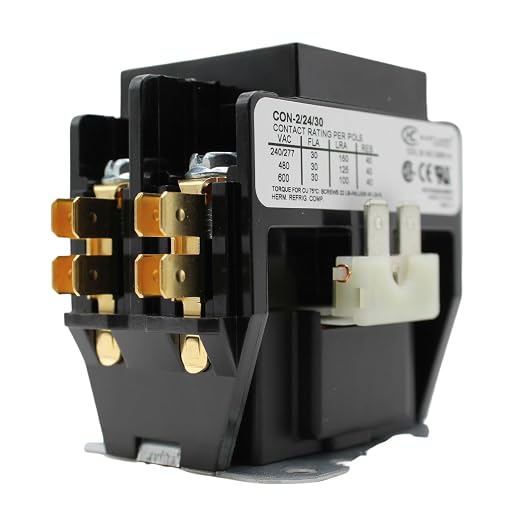 HVAC Genius HVAC Contactor, 30 Amp Double Pole / 2 Pole Contactor 120V Coil - Image 3