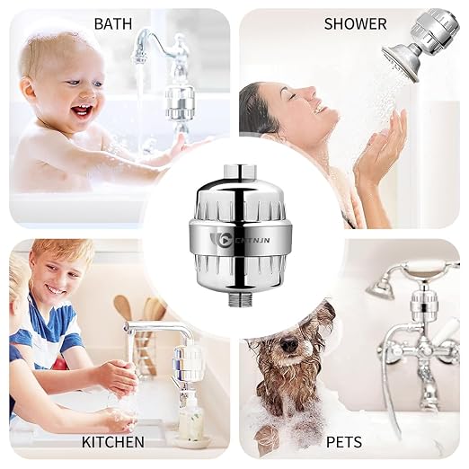 Shower Head Filter for Hard Water to Remove Chlorine Reduces Dry Itchy Skin - Image 3