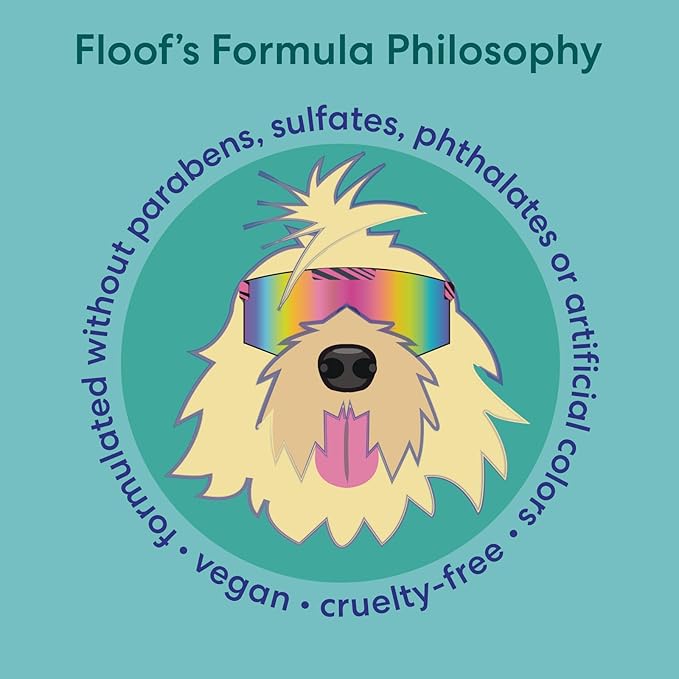 Floof by Brodie Everydog Nourishing and Deodorizing Dog & Cat Shampoo for All Coat Types, Detangles, Soothes with Aloe, Oat Milk, Plant Based Emolients, Pet Grooming Supplies (16oz)
