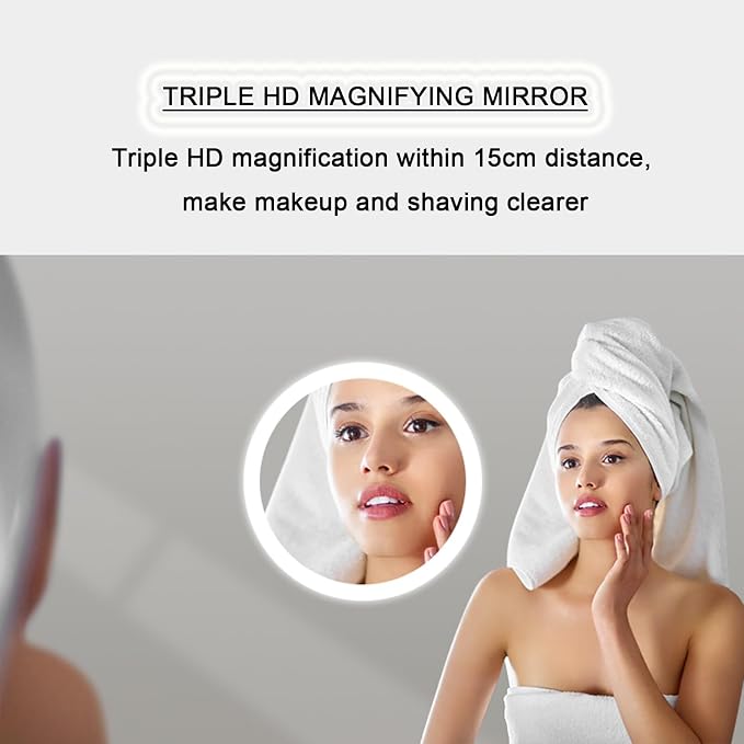 Bathroom Mirror with LED Lights，Smart Illuminated LED Bathroom - Image 7