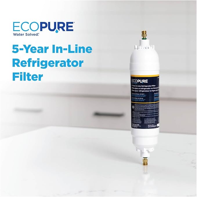 EcoPure EPINL30 5-Year In-Line Refrigerator Water Filter – Universal Fit - Image 2