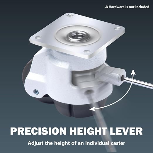 POWERTEC 17300 2-Inch Leveling Casters Set of 4 | Heavy Duty - Image 3