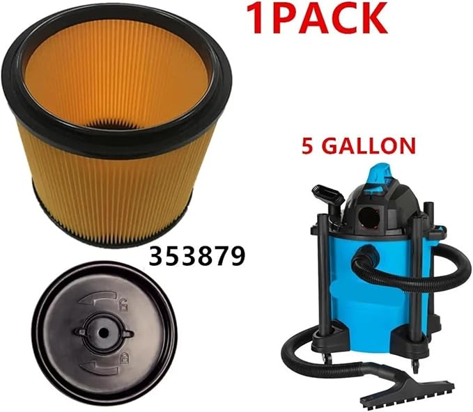 353879 STANDARD CARTRIDGE Vacuum HEPA FILTER .Compatible - Image 3