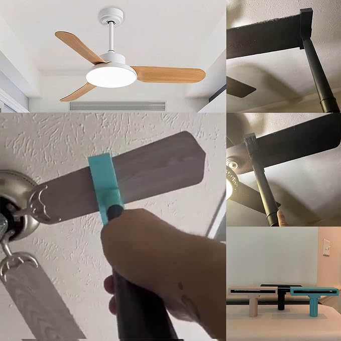 Handheld Home Ceiling Fan Blade-Vacuum Attachment Lightweight Removal Duster - Image 2