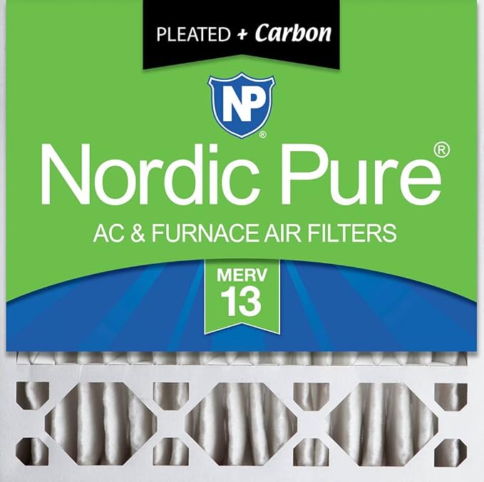 Nordic Pure 20x20x5 Honeywell Replacement Furnace Filters MERV 13 Plus Carbon 1 by NordicPure
