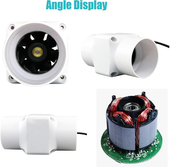 12v Inline Duct Fan 2 Inch - Image 2