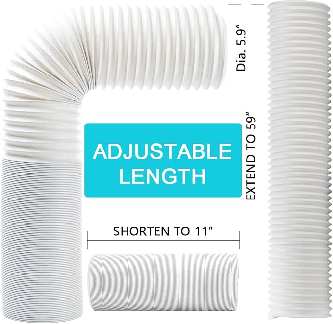 BEWAVE Portable Air Conditioner Hose, Portable Exhaust Vent Hose - Image 6