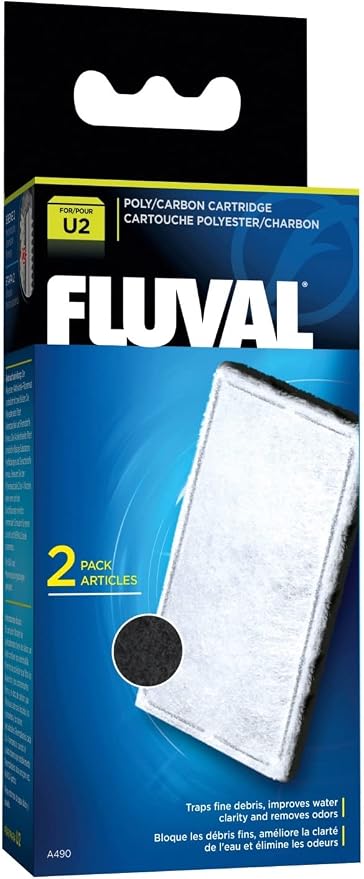 Fluval U2 Poly-Carb Cartridge, Replacement Underwater Aquarium Filter Media by Fluval