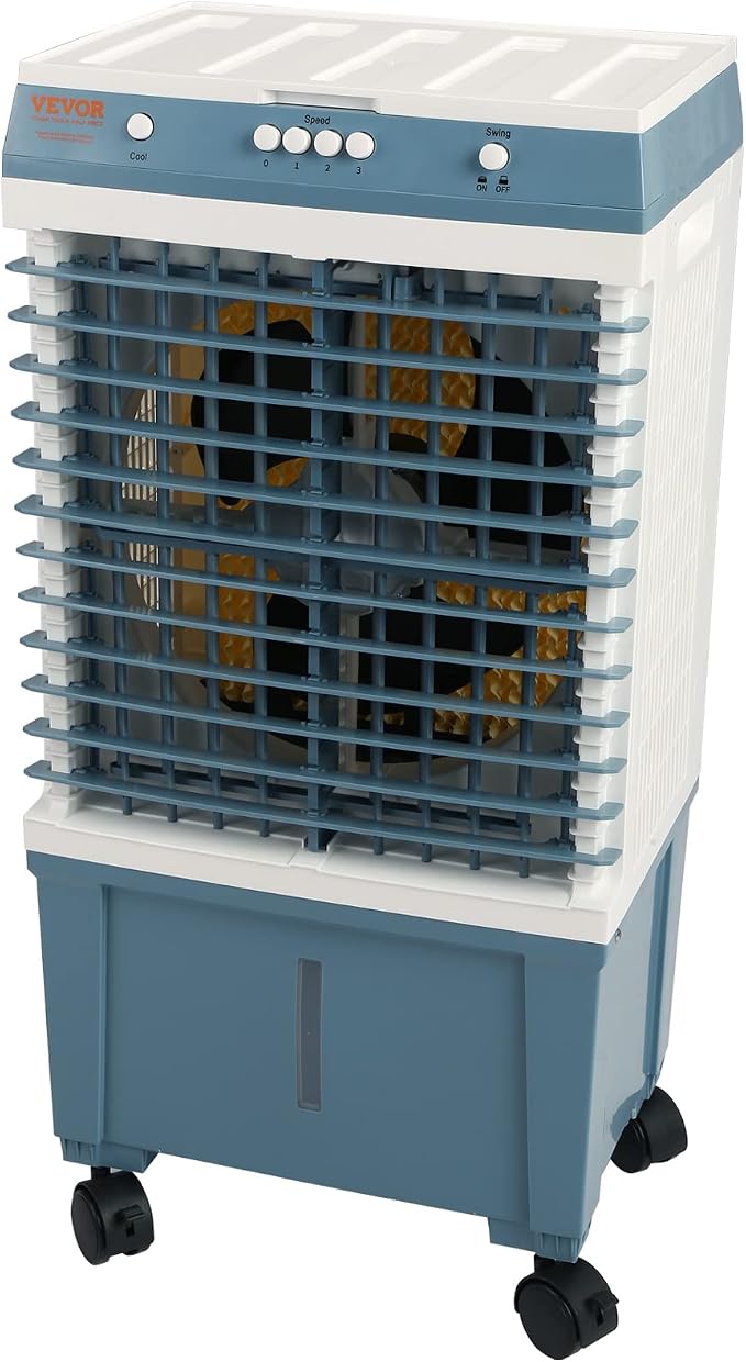 VEVOR Evaporative Air Cooler, 1400 CFM 11X31 inch Air Cooler, 3 Speeds Cooler - Image 12