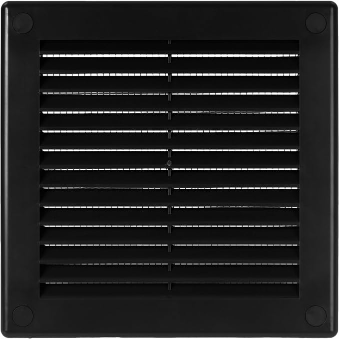 Vent Systems 6'' x 6'' Inch Black Soffit Vent Cover by VentSystems