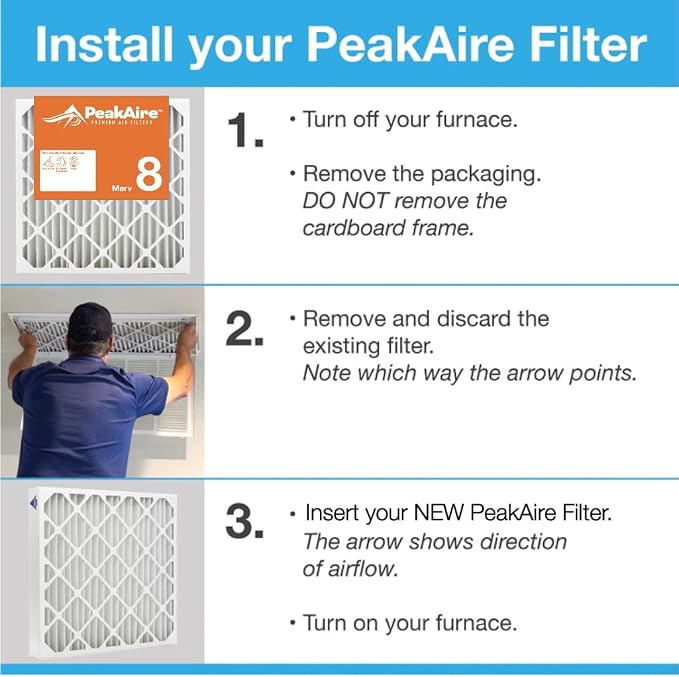 Merv 8 Basic 14" x 25" x 2" Air Filter - Image 4