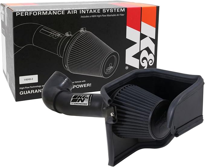 K&N Cold Air Intake System: Dry-Flow Air Filter, Increase Performance & by KNEngineeringInc