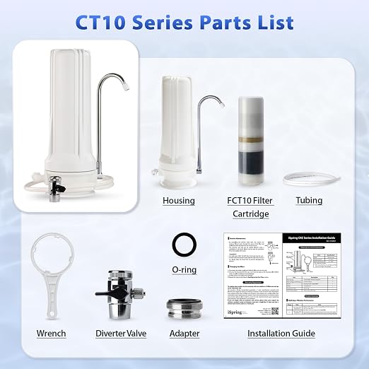 iSpring CT10-W Countertop Water Filter, Bad Odor, and Chlorine - Image 6
