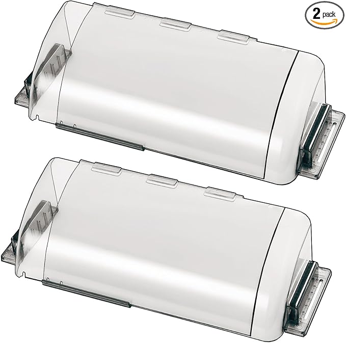 2 Pack Adjustable Air Vent Deflector, 9”-15” Transparent Deflector by WeaHea
