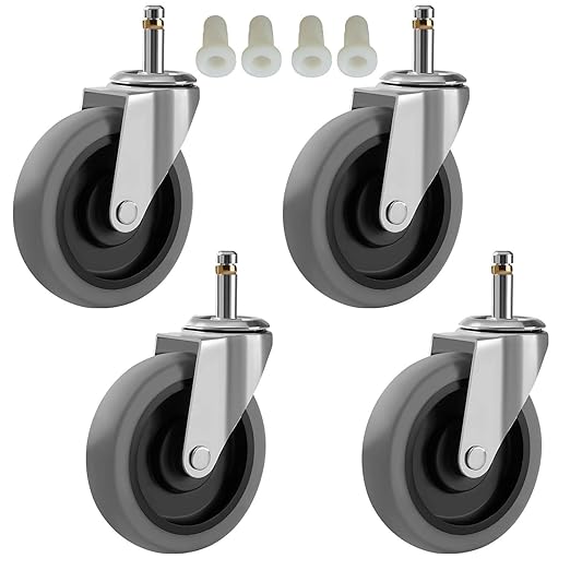RILIDRI 4-Inch Swivel Stem Caster by RILIDRI