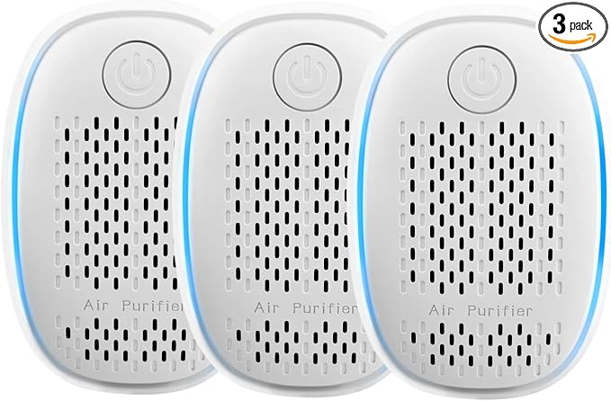 Air Ionizers HEPA Filter/Plug In Air Purifier by Yaindhi