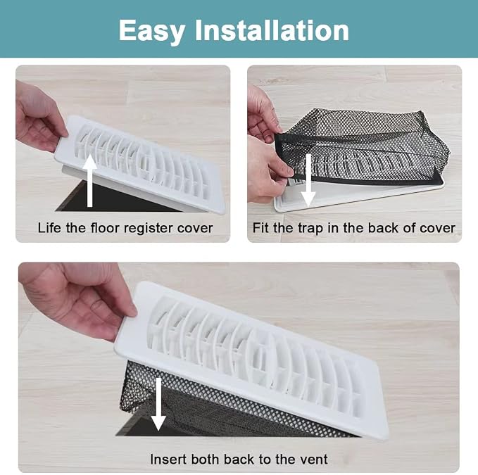 Floor Register Cover Trap，Floor Air Vent Cover Screen - Image 5