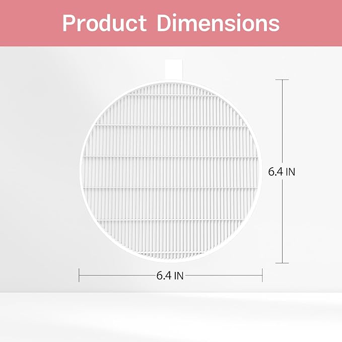 6 Pack HPro Nail Dust Collector Replacement Filters, Compatible - Image 2