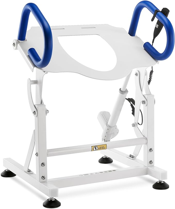 MCombo Electric Toilet Seat Lift with Padded Arms for Elderly and Disabled, Power Toilet Incline Lift in Bathroom, Support to 320lbs, SEC212W