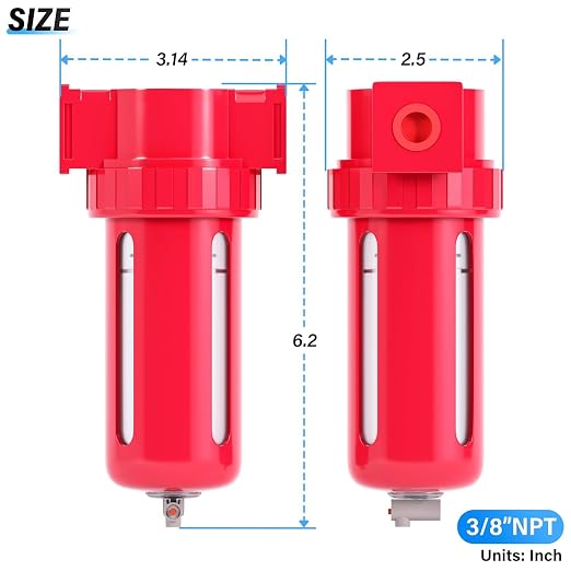 TAILONZ PNEUMATIC 0-150PSI 3/8 Inch NPT Aluminum Alloy Compressed Air - Image 2