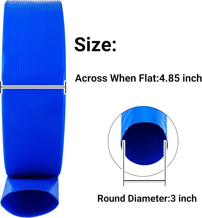 3" x 50 FT Pool Backwash Hose, - Image 2