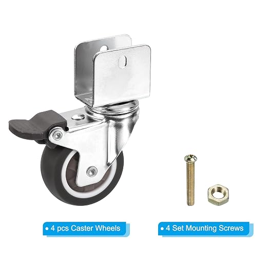 PATIKIL 2" Swivel Caster Wheels - Image 3