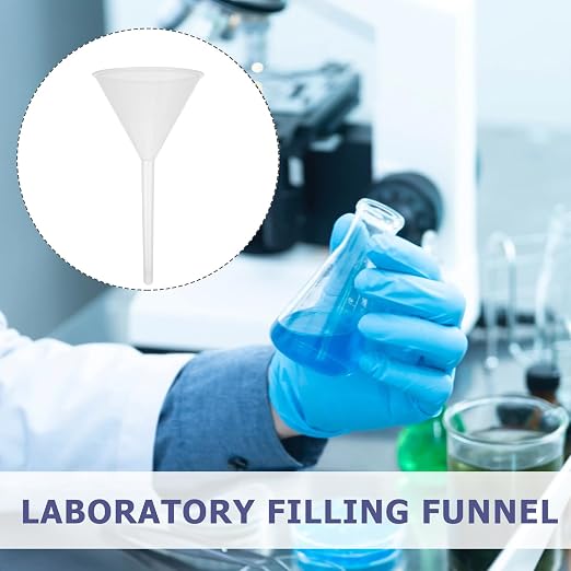 Veemoon 10pcs 90mm Plastic Triangle Funnels Pp Laboratory Filling Funnels - Image 6