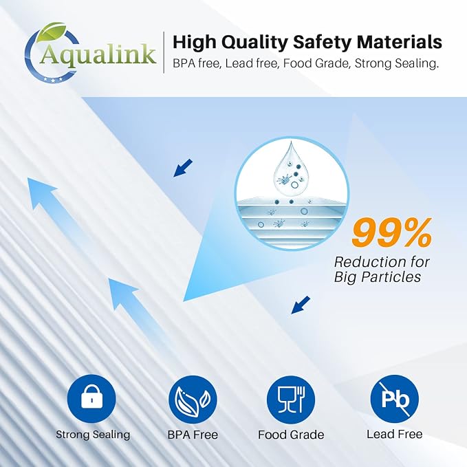 AQUALINK PPL10BB 10" x 4.5" Whole House Pleated Sediment Filter - Image 5