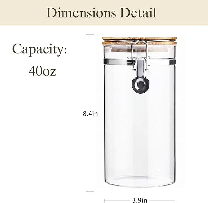 Glass Storage Jars Set Elegant Containers - Image 2