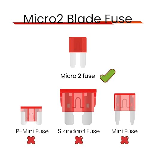 90Pcs Micro2 Automotive Fuse Kit, Blade Fuses Assortment kit - Image 4