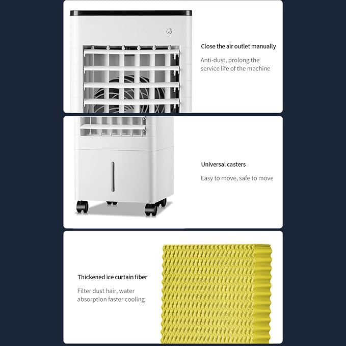 Portable Air Conditioners 9L Evaporative Air Cooler LED Display Windowless - Image 6
