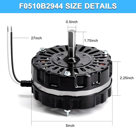 F0510B2944 F0510B2497 Attic Roof Power Vent Fan Motor Ventilator Fan Motor - Image 7