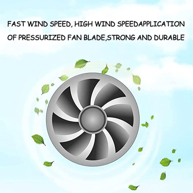3”Inline Air Vent Pet Fan 6W Greenhouse Ventilation Equipment 12V Indoor Intake - Image 6