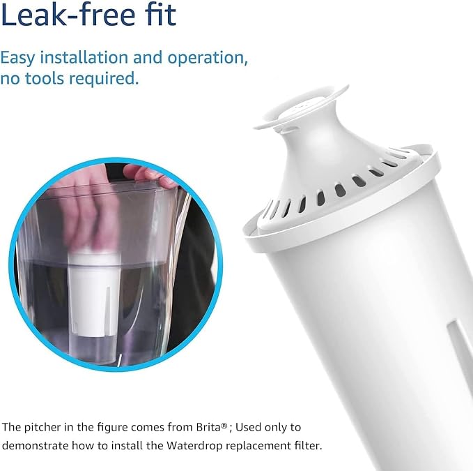 Waterdrop Replacement for Brita® Filters, Dispensers, NSF Certified Pitcher - Image 5