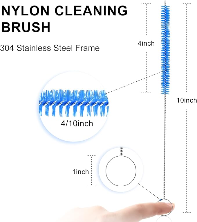 Flexible Drain Brush Cleaner Kit – CPAP Hose Cleaner 5ft Long Elastic Double - Image 2