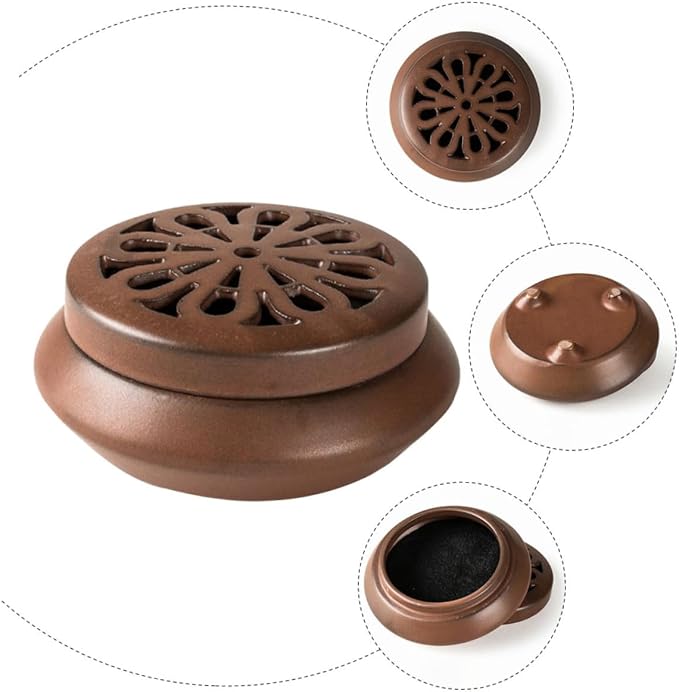 TEHAUX Ceramic Incense Burner Aromatherapy Aroma Stove - Image 5