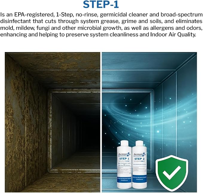 PermaSafe HVAC Solutions, System & Air Duct Hygiene Maintenance Kit, Preserves - Image 4