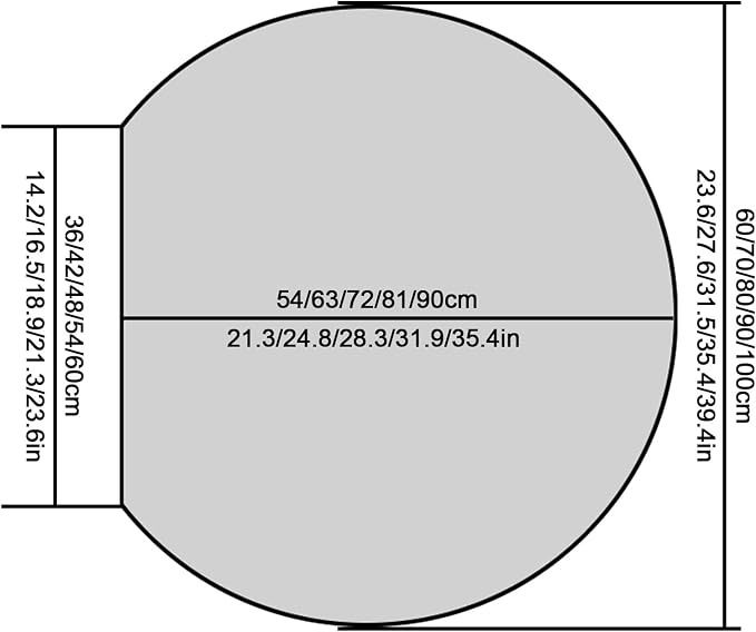 Half circle mirror，half circle mirrors - Image 2
