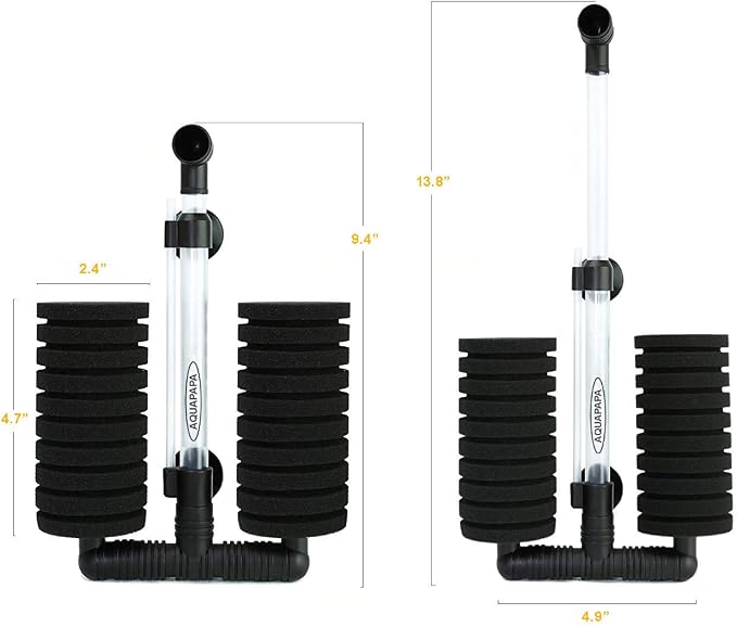 Aquarium Bio Sponge Filter 2 PCS - Image 2